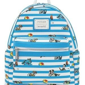 Loungefly Pixar Blue and White Character Backpack